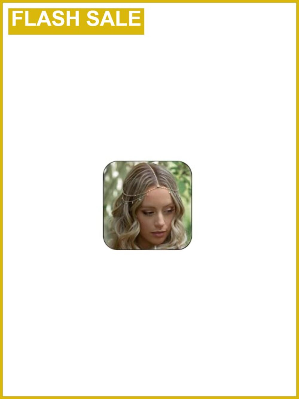 Rhinestone Head Chain Bride Headpiece Layered Wedding Hair Accessory